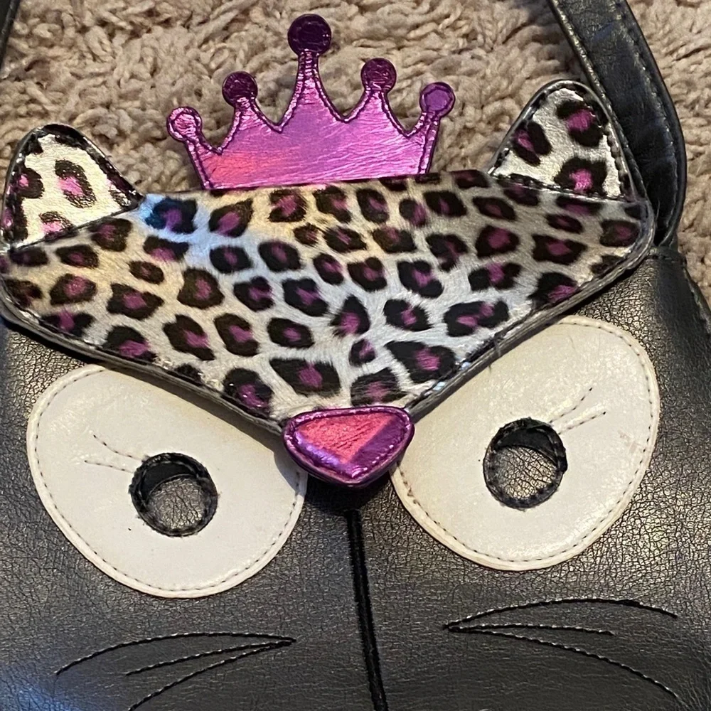 𝅺ADORABLE 1989 Place Gray and Purple Cat Bag
